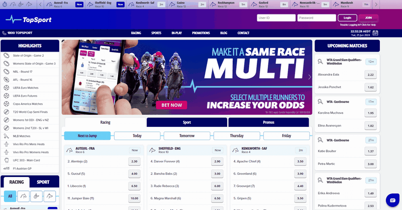 TopSport: Betting Evaluation